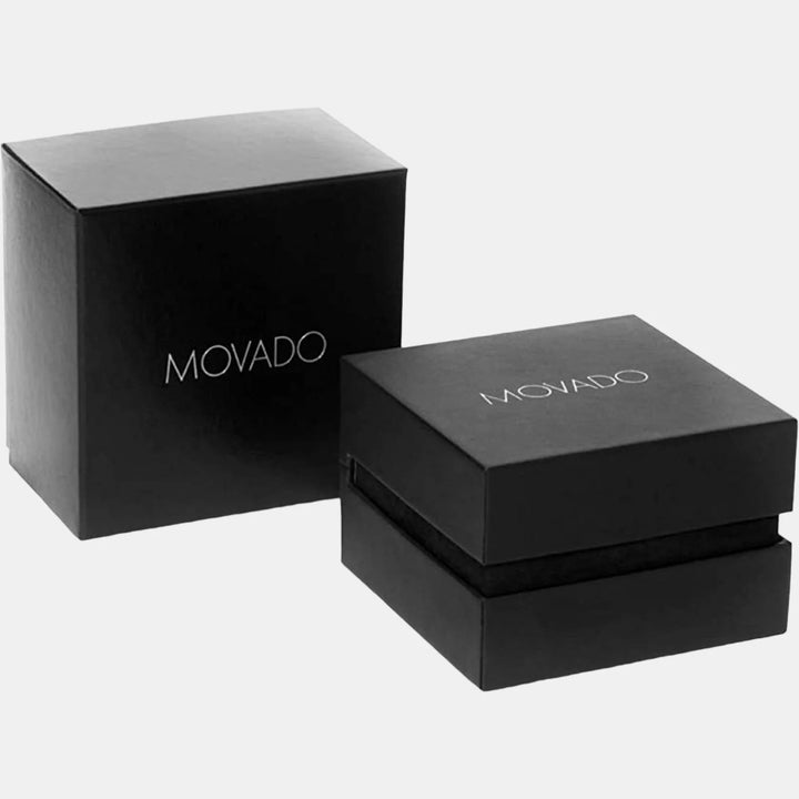 Movado Museum 607269 Classic Men 40mm Black Dial Black Calfskin Leather Strap Swiss Quartz Watch