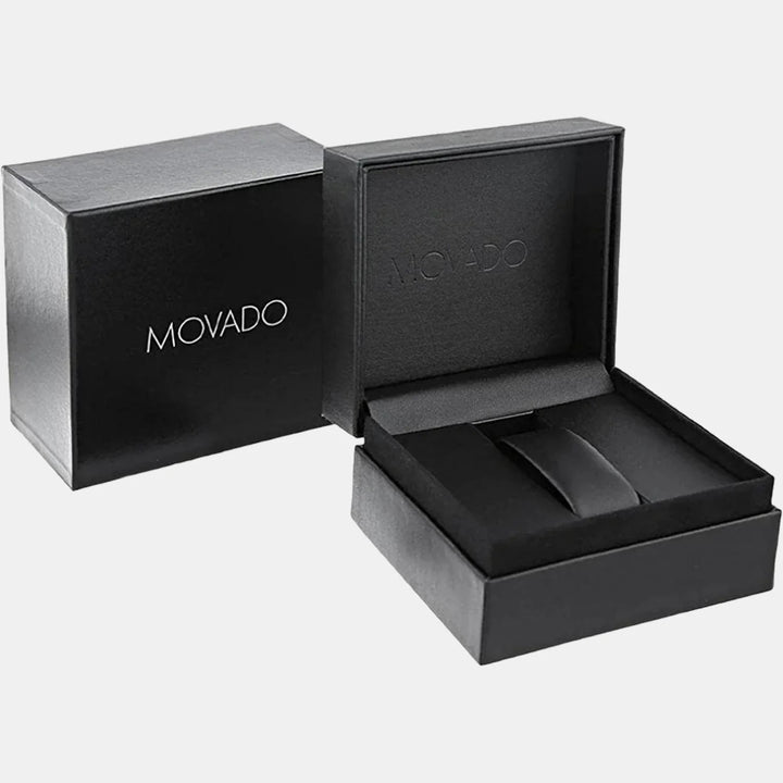 Movado Museum 607493 Classic Women 28mm Black Dial Black PVD Stainless Steel Mesh Bracelet Swiss Quartz Watch