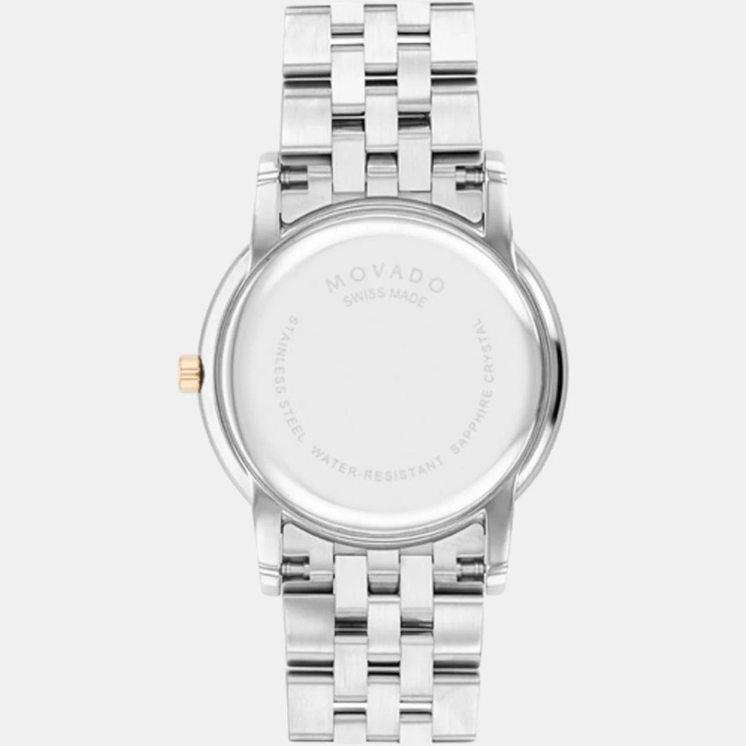 Movado Museum 607629 Classic Women 32 mm White Mother of Pearl Dial Two Tone Stainless Steel Bracelet Swiss Quartz Watch