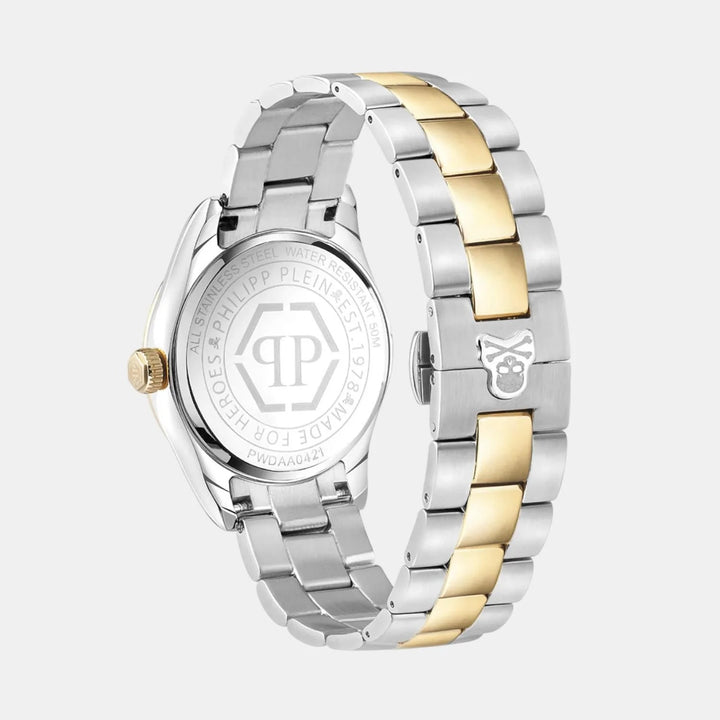 Philipp Plein Queen Women 36mm Quartz Green Dial Two-Tone Stainless Steel Watch PWDAA0421