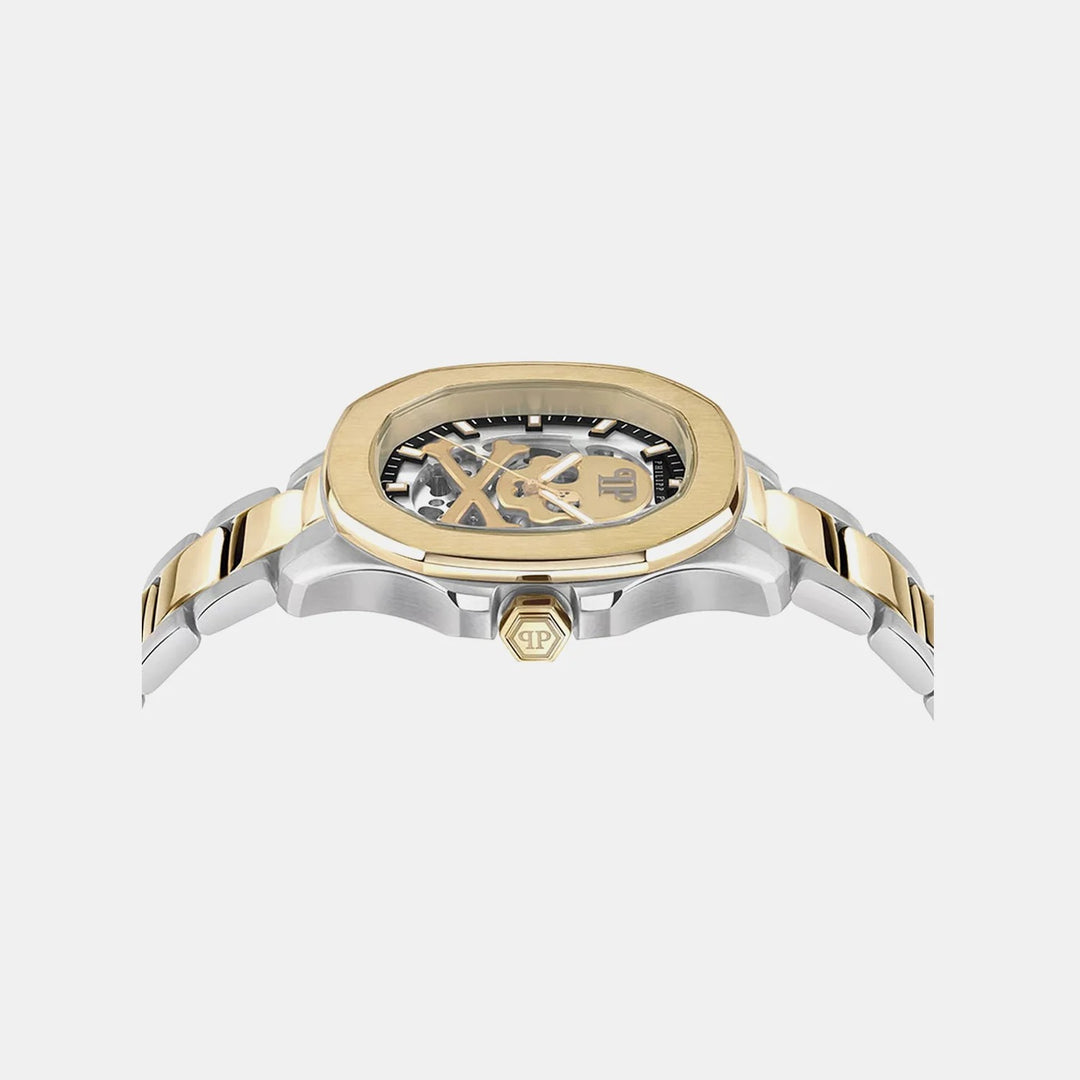 Philipp Plein High-Iconic Men 42mm Automatic Silver Dial Silver Stainless Steel Strap Watch PWRAA0323
