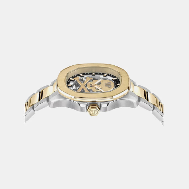 Philipp Plein High-Iconic Men 42mm Automatic Silver Dial Silver Stainless Steel Strap Watch PWRAA0323