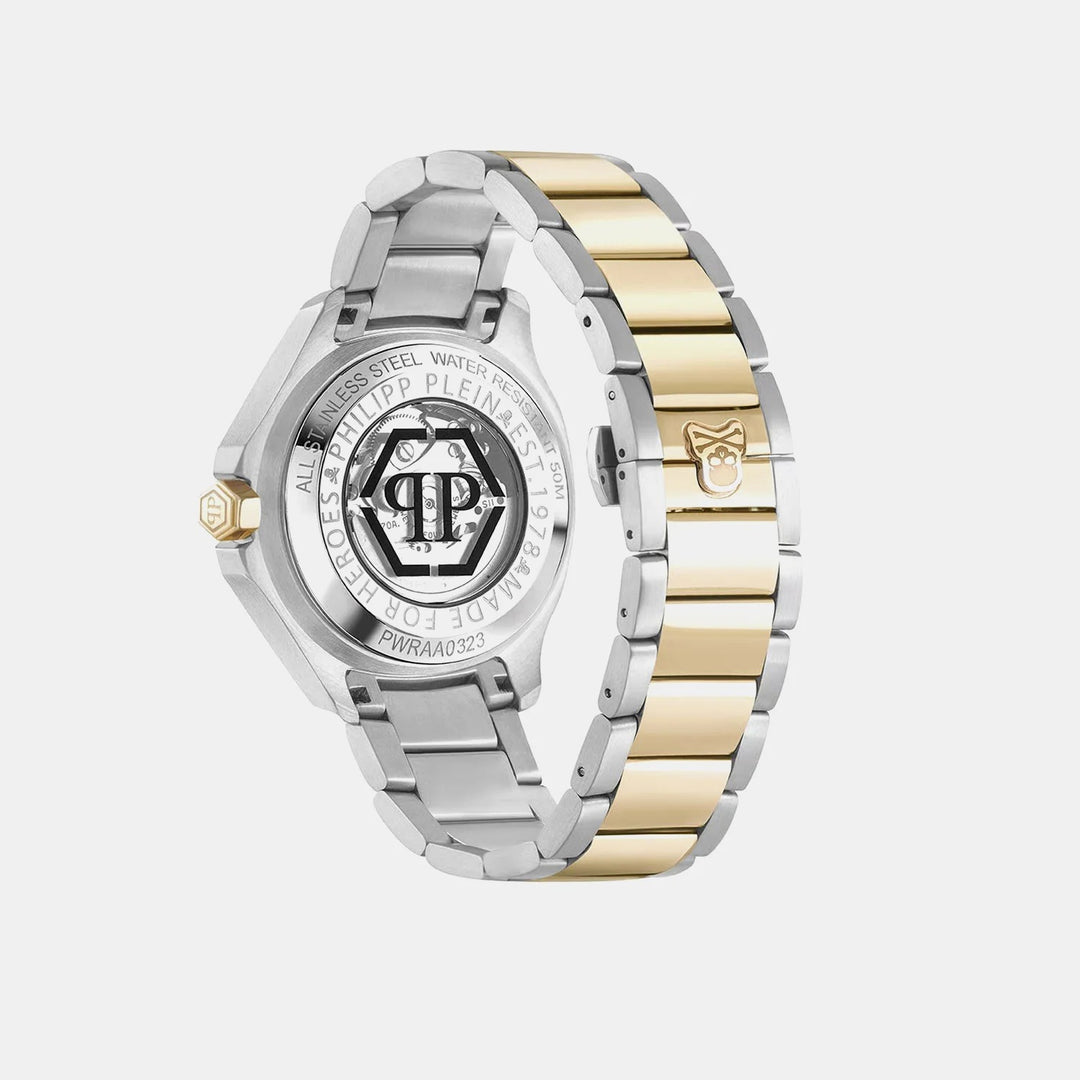 Philipp Plein High-Iconic Men 42mm Automatic Silver Dial Silver Stainless Steel Strap Watch PWRAA0323