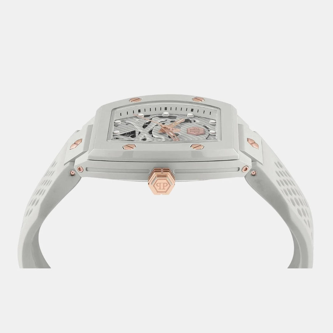 Philipp Plein Nobile Lady Women 38mm Quartz Silver Dial Silver Stainless Steel Strap Chronograph Watch PWSBA0123