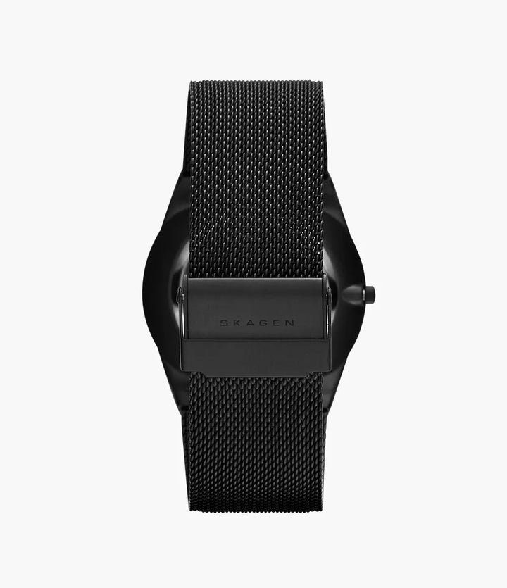 Skagen Melbye SKW6006 Titanium and Midnight Steel Mesh Day-Date Men&