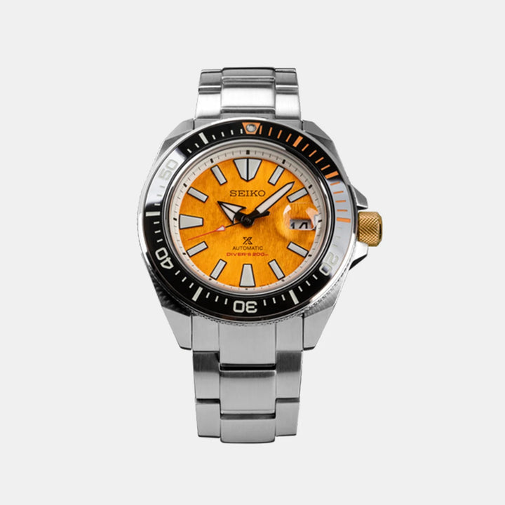Seiko Prospex India Limited Edition 43.8mm Amber Dial Steel Bracelet Men&