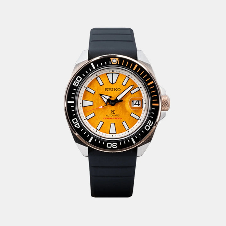 Seiko Prospex India Limited Edition 43.8mm Amber Dial Steel Bracelet Men&