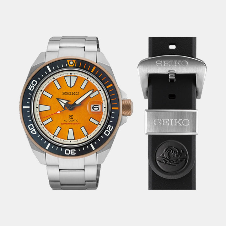 Seiko Prospex India Limited Edition 43.8mm Amber Dial Steel Bracelet Men&