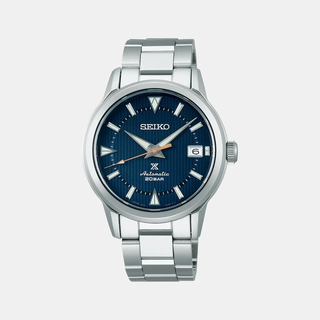 SEIKO PROSPEX ALPINIST AUTOMATIC WATCH – 38MM BLUE BROWN DIAL LEATHER STRAP