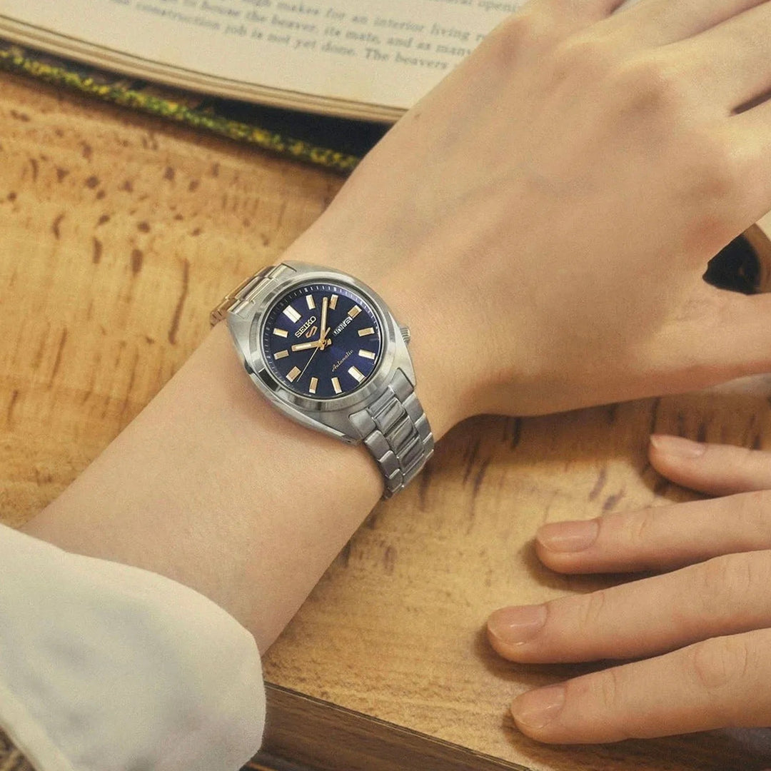 SEIKO 5 SPORTS LADIES AUTOMATIC WATCH – 28MM STEEL BRACELET