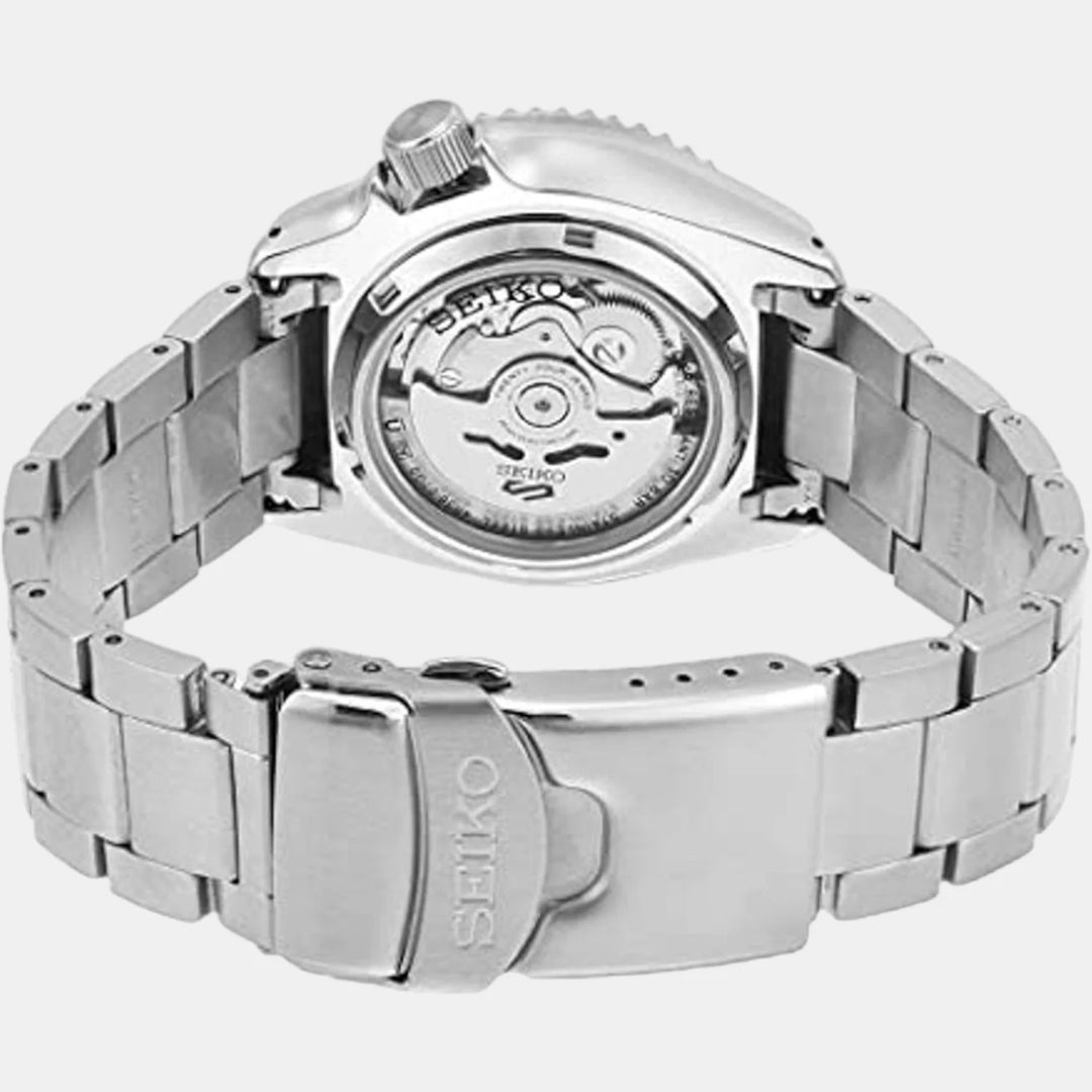 SEIKO 5 SPORTS AUTOMATIC WATCH – 42.5MM ORANGE DIAL STEEL BRACELET