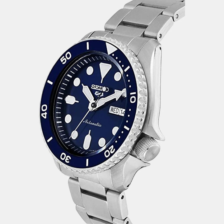 SEIKO 5 SPORTS AUTOMATIC WATCH – 42.5MM ORANGE DIAL STEEL BRACELET