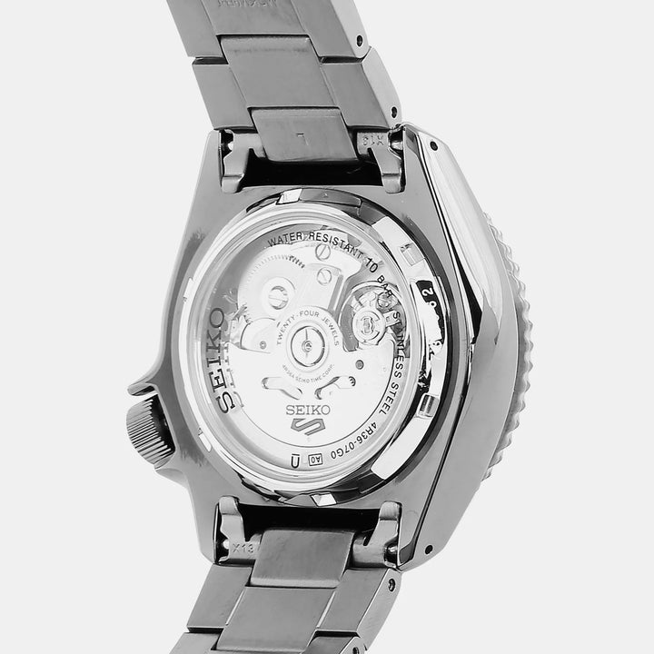 SEIKO 5 SPORTS AUTOMATIC WATCH BLACK – 42.5MM STEEL BRACELET