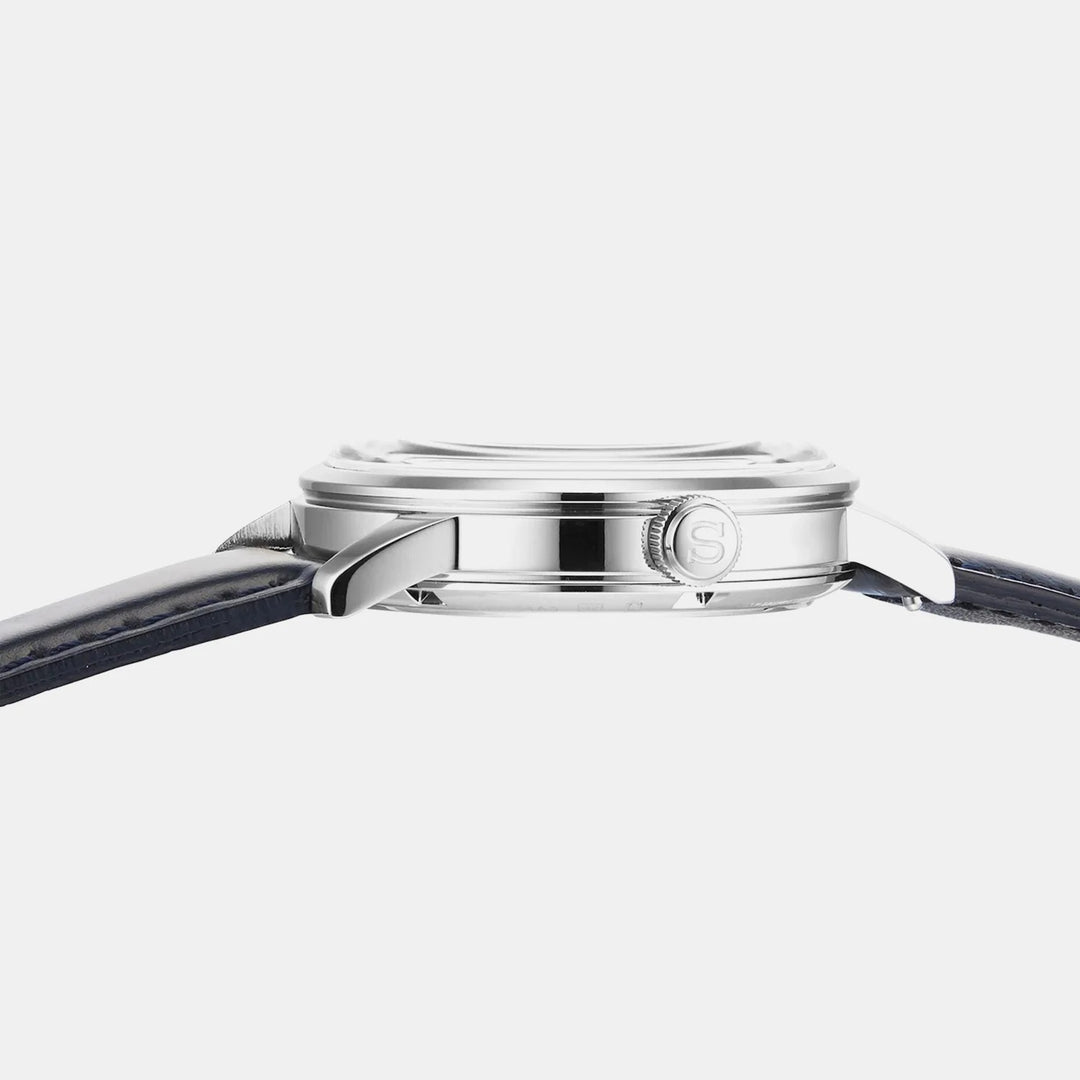 SEIKO PRESAGE COCKTAIL TIME MANHATTAN AUTOMATIC WATCH – 38.5MM NAVY BLUE DIAL BLACK LEATHER STRAP