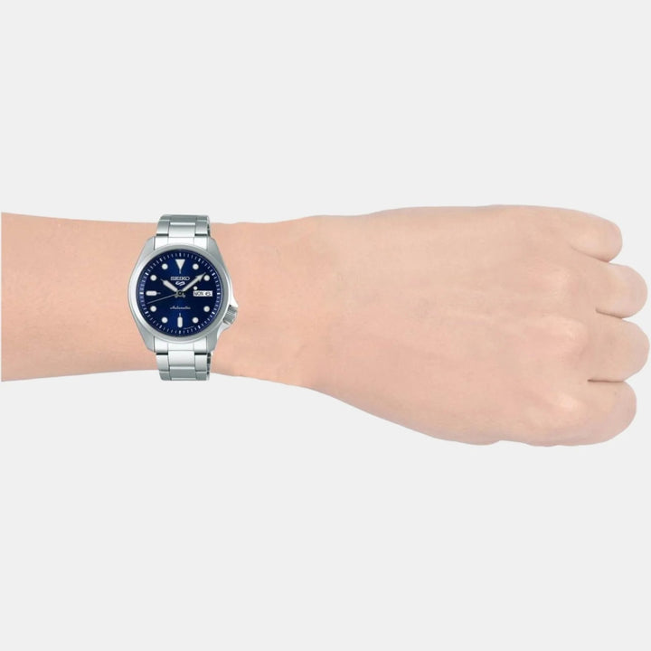 SEIKO 5 SPORTS AUTOMATIC WATCH – 40MM BLUE DIAL STEEL BRACELET