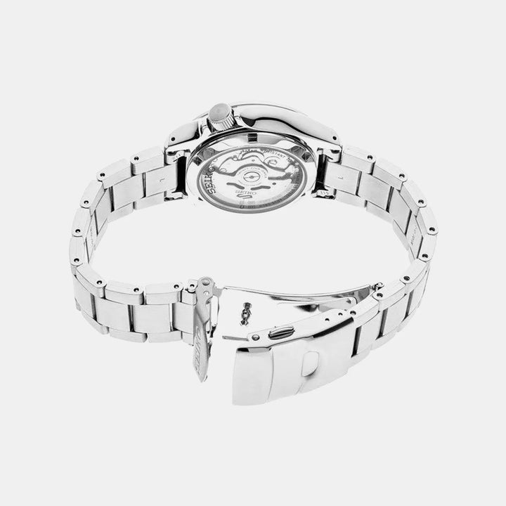 SEIKO 5 SPORTS AUTOMATIC WATCH – 40MM BLACK DIAL GOLD-TONE INDICES STEEL BRACELET
