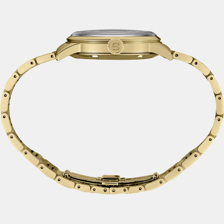 SEIKO PRESAGE COCKTAIL TIME HALF AND HALF AUTOMATIC WATCH – 40.5MM GOLD TWO-TONE DIAL GOLD-TONE STEEL BRACELET