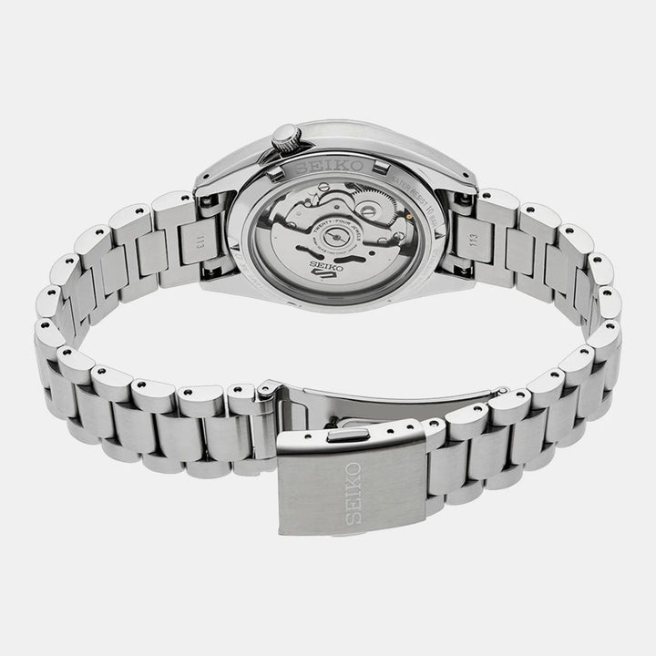 SEIKO 5 SPORTS SNXS COMPACT AUTOMATIC WATCH – 37.4MM BLACK DIAL STEEL BRACELET