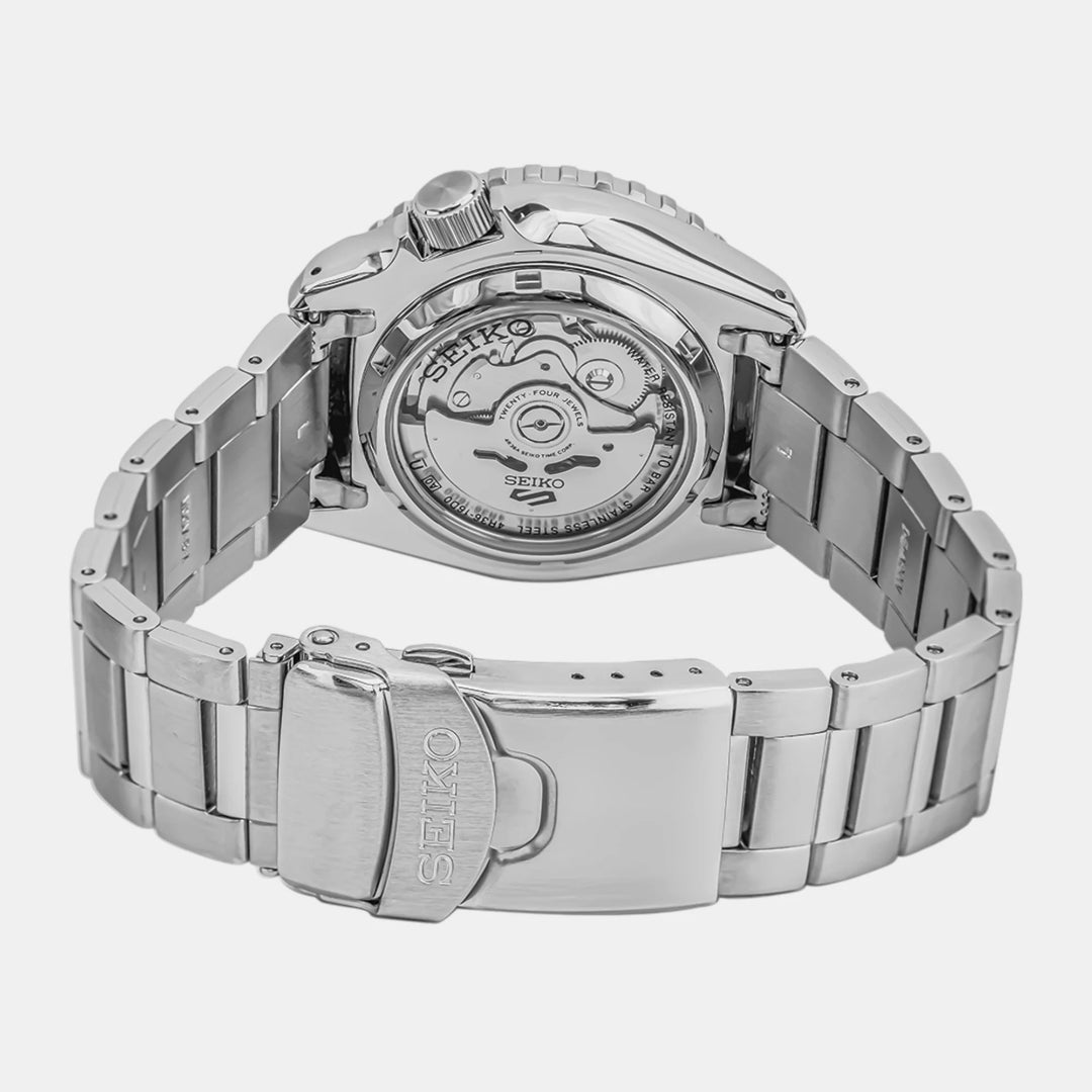 SEIKO 5 SPORTS SKX BLACKTONE AUTOMATIC WATCH – 42.5MM BLACK DIAL BLACK-TONE ROTATING BEZEL STEEL BRACELET
