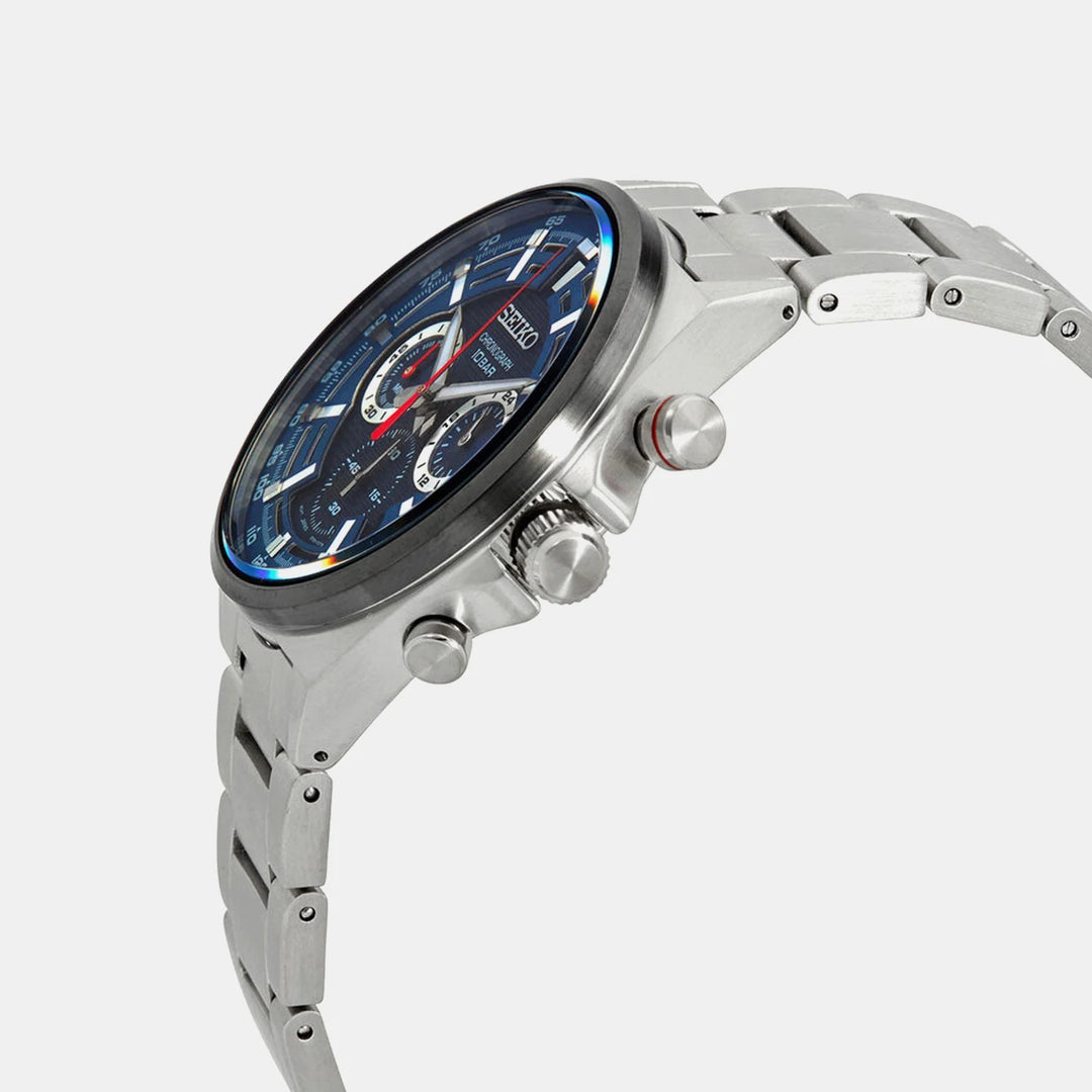 SEIKO CONCEPTUAL CHRONOGRAPH QUARTZ WATCH – 41MM BLUE DIAL STEEL BRACELET