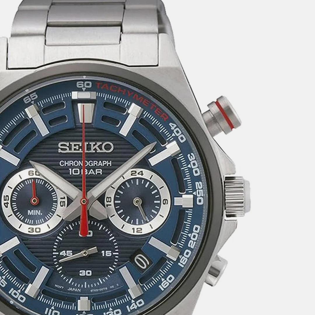 SEIKO CONCEPTUAL CHRONOGRAPH QUARTZ WATCH – 41MM BLUE DIAL STEEL BRACELET