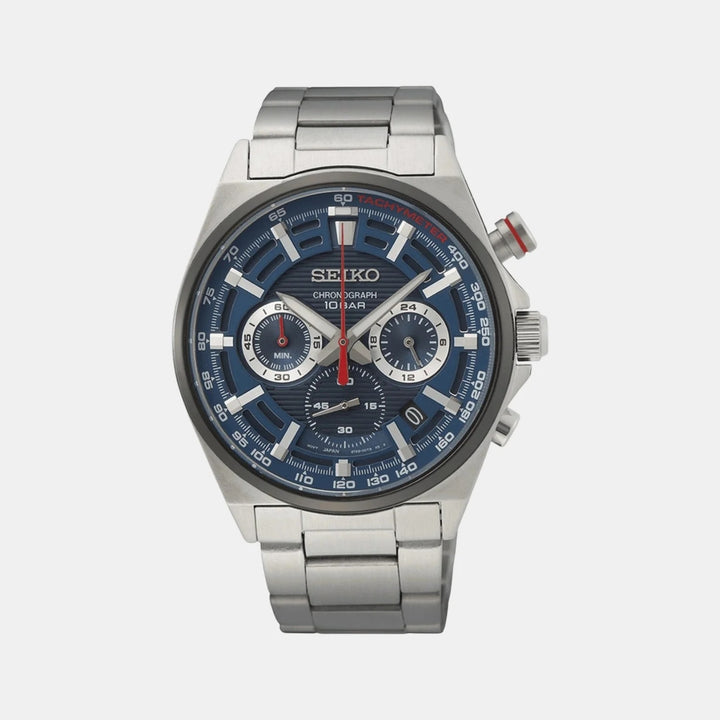 SEIKO CONCEPTUAL CHRONOGRAPH QUARTZ WATCH – 41MM BLUE DIAL STEEL BRACELET