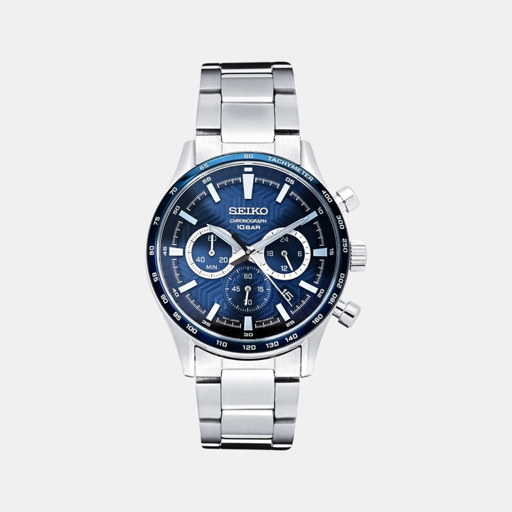 SEIKO CONCEPTUAL CHRONOGRAPH QUARTZ WATCH – 43MM BLUE DIAL SAPPHIRE CRYSTAL STEEL BRACELET