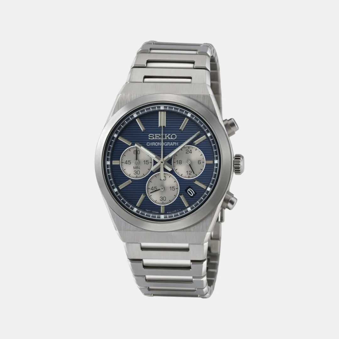 SEIKO CONCEPTUAL CHRONOGRAPH QUARTZ WATCH – 40MM BLUE DIAL SAPPHIRE CRYSTAL STEEL BRACELET