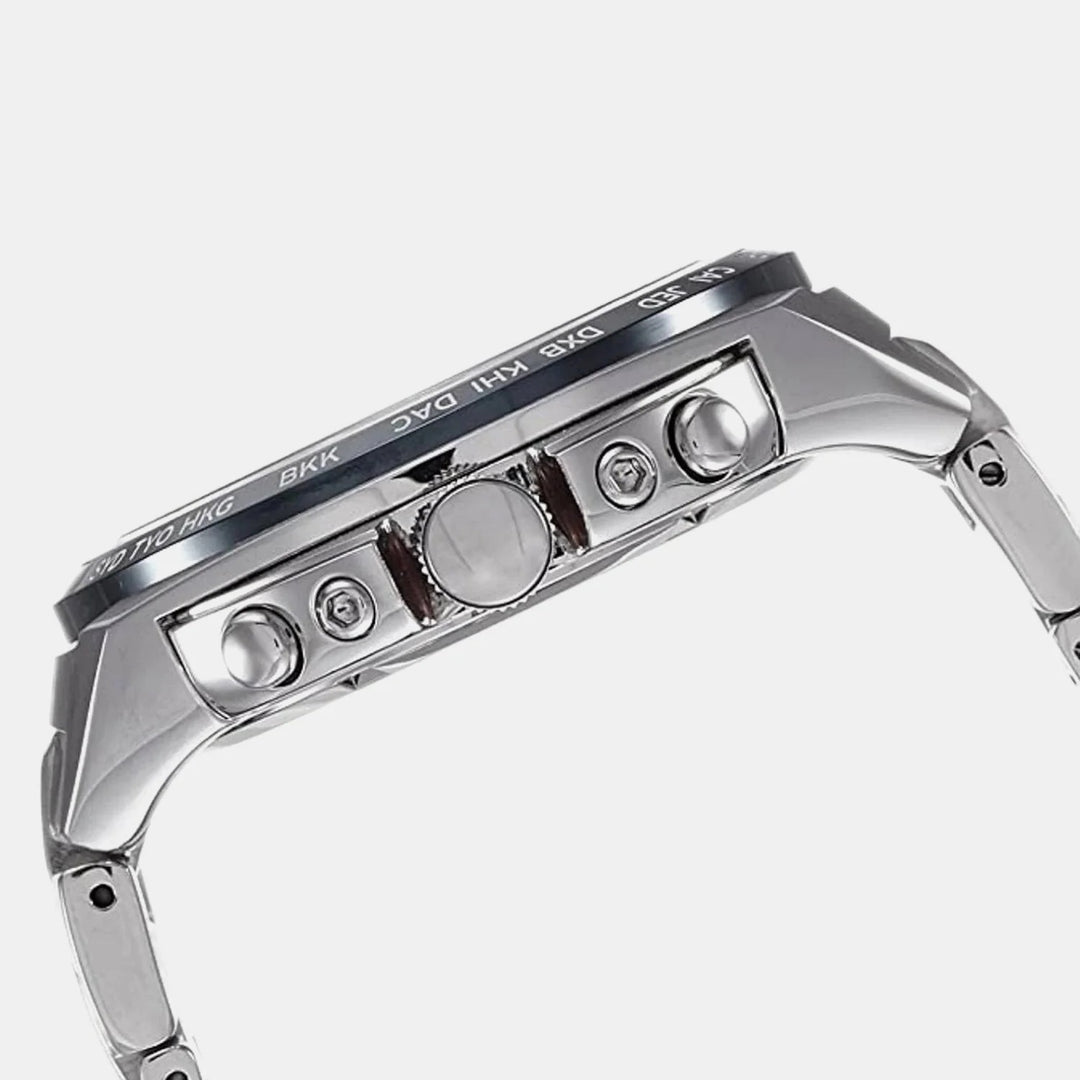 SEIKO PROSPEX SOLAR WORLD TIME CHRONOGRAPH WATCH – 44.6MM BLACK DIAL SAPPHIRE CRYSTAL STEEL BRACELET