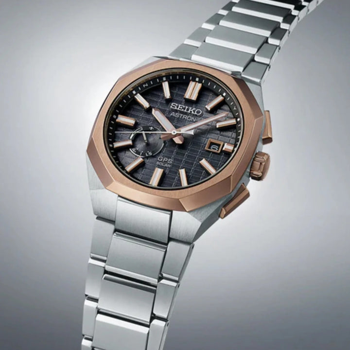 SEIKO ASTRON GPS SOLAR CRYSTAL BOX WATCH – 41.2MM GREY DIAL SAPPHIRE CRYSTAL TITANIUM BRACELET