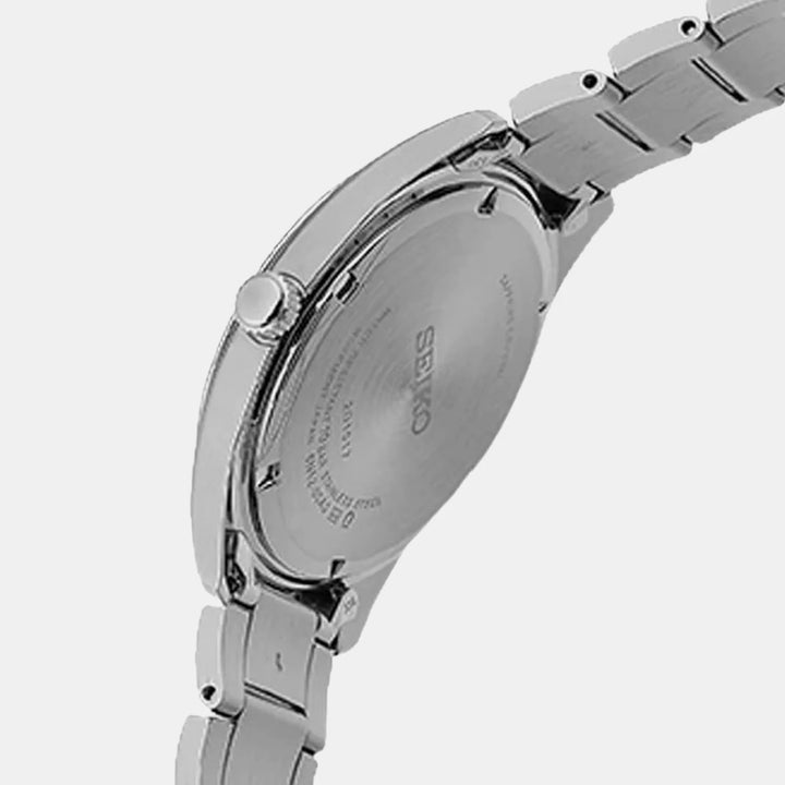 SEIKO DISCOVER MORE LADIES QUARTZ WATCH – 29.8MM BLUE SUNRAY DIAL SAPPHIRE CRYSTAL STEEL BRACELET