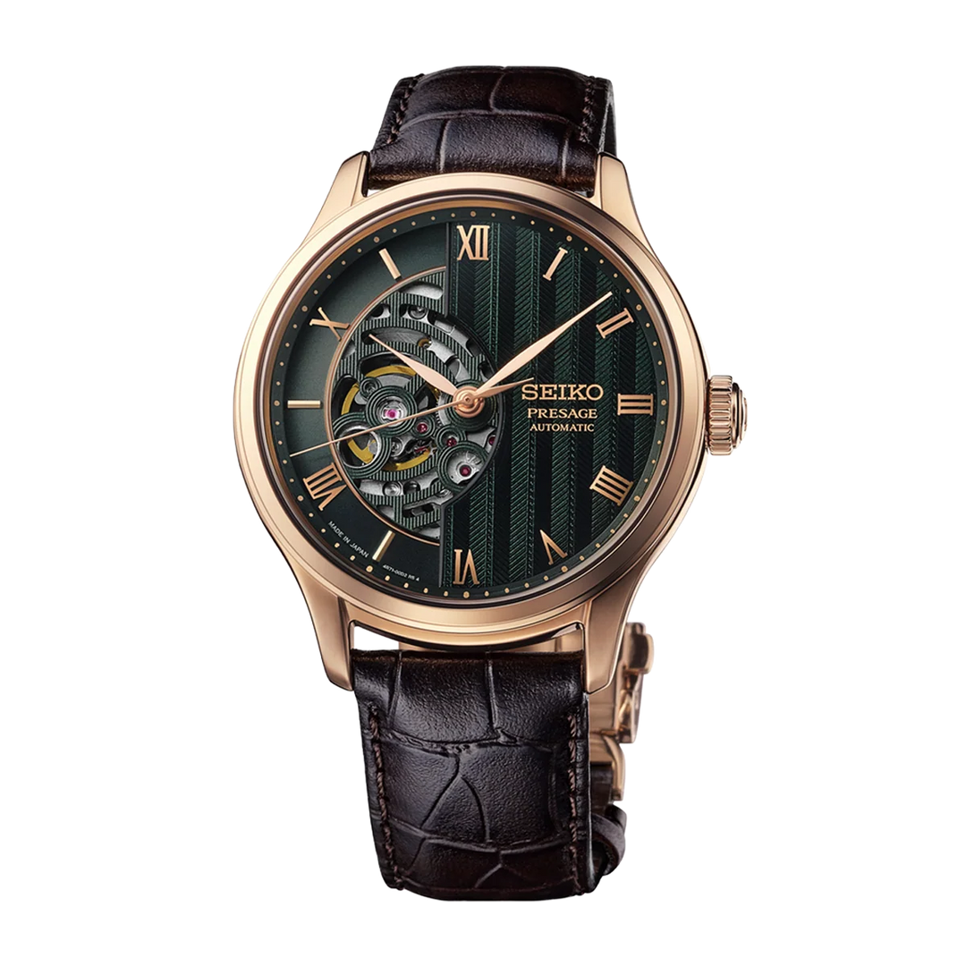 Seiko Presage Watch HCB007J1 for Men – Analog Leather