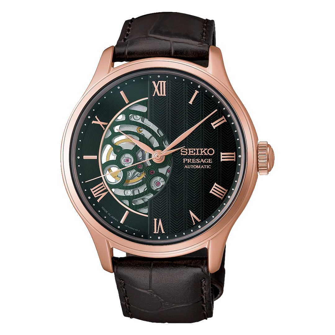 Seiko Presage Watch HCB007J1 for Men – Analog Leather