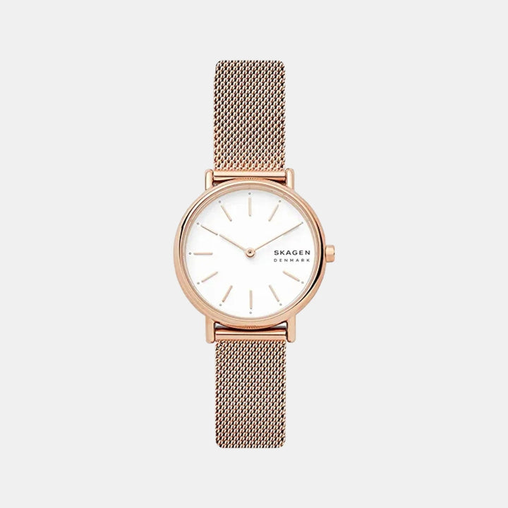 Skagen SKW2694 Signatur Lille Slim Rose Gold-Tone Steel Mesh Women&