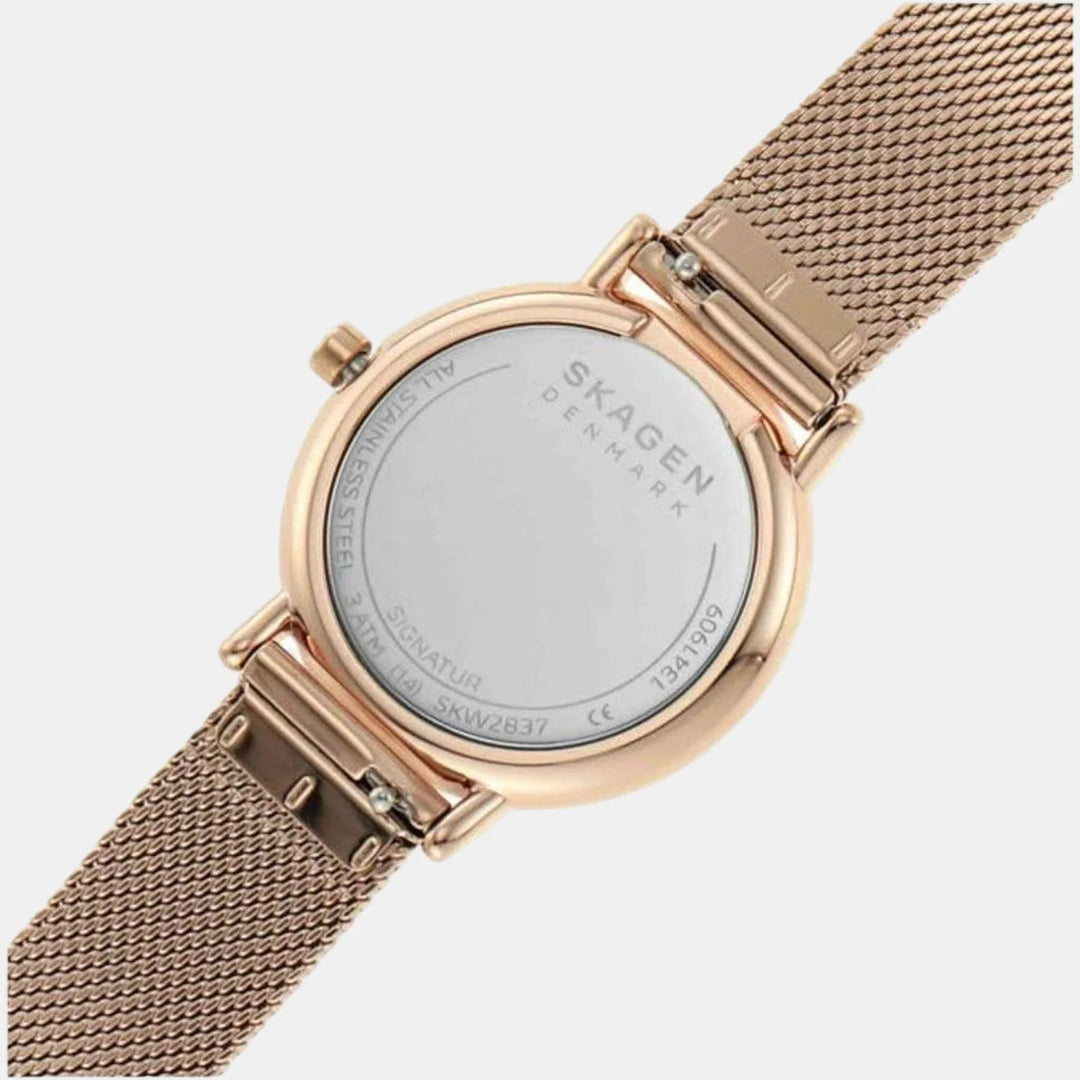 Skagen SKW2837 Quartz Blue Dial Analog Stainless Steel Watch Women&