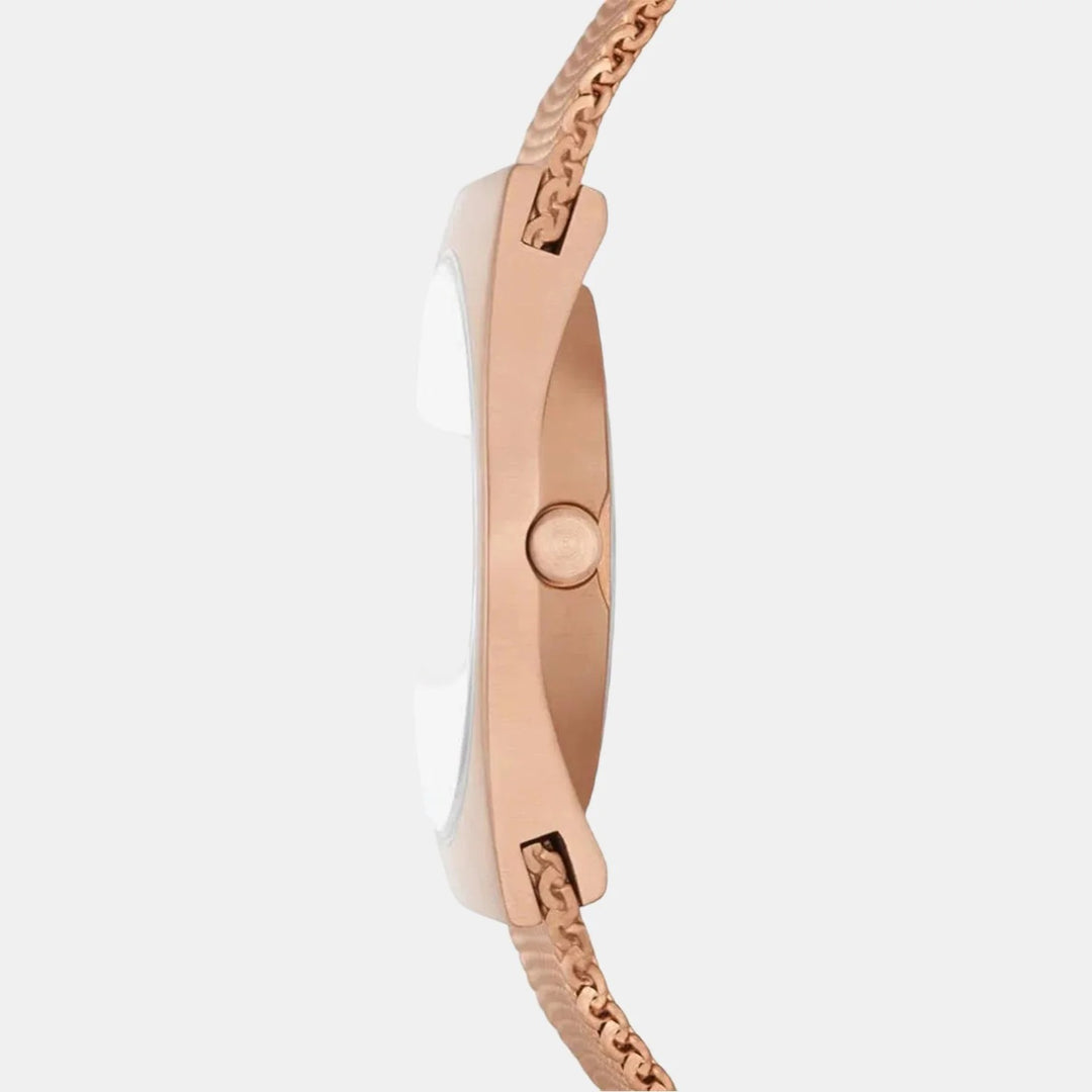 Skagen Grenen SKW3035 Lille Three-Hand Date Rose Gold Stainless Steel Mesh Watch