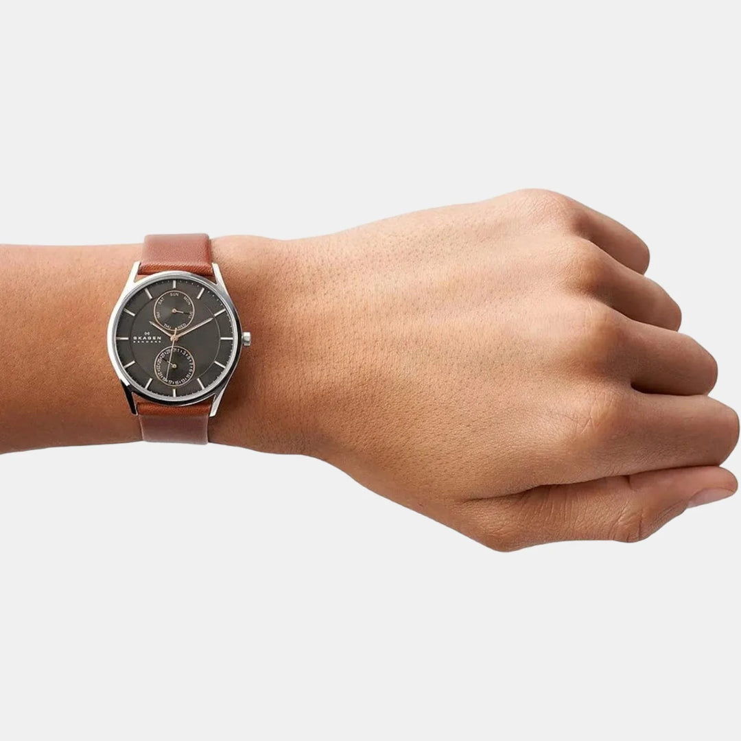 Skagen Holst SKW6086 Brown Leather Strap Men&