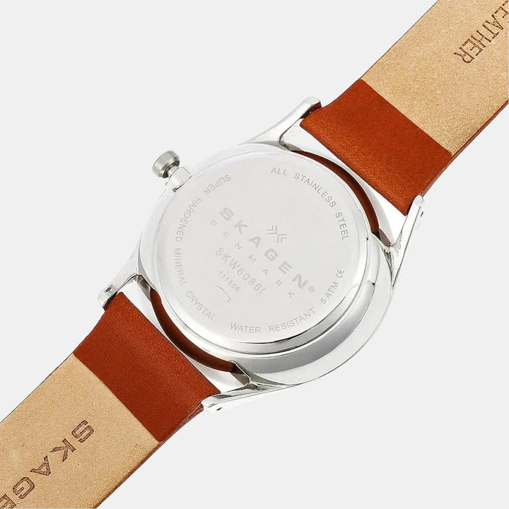 Skagen Holst SKW6086 Brown Leather Strap Men&
