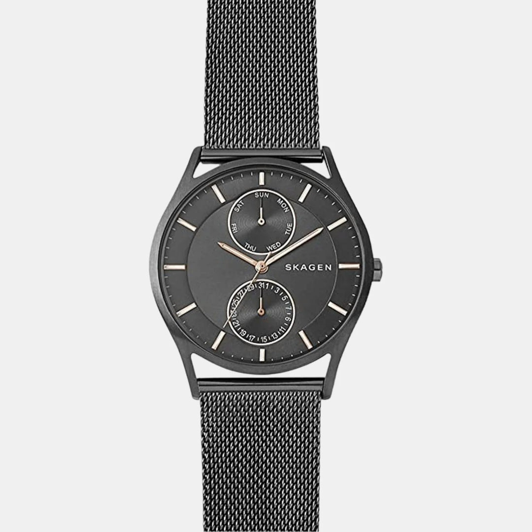 Skagen Holst SKW6180 Charcoal Steel Mesh Multifunction Men&