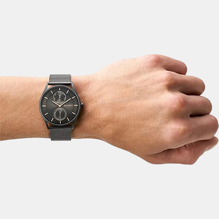 Skagen Holst SKW6180 Charcoal Steel Mesh Multifunction Men&
