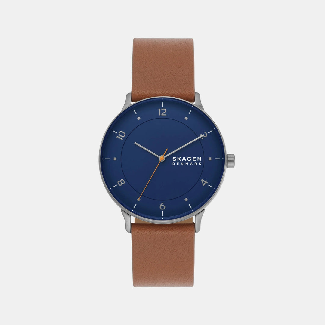 Skagen Grenen SKW6885 Riis Three-Hand Medium Brown Leather Men&