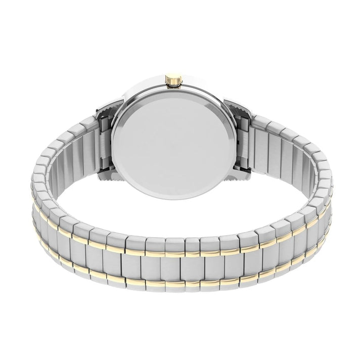Timex Easy Reader 30mm White Dial Two-Tone Expansion Bracelet Women&
