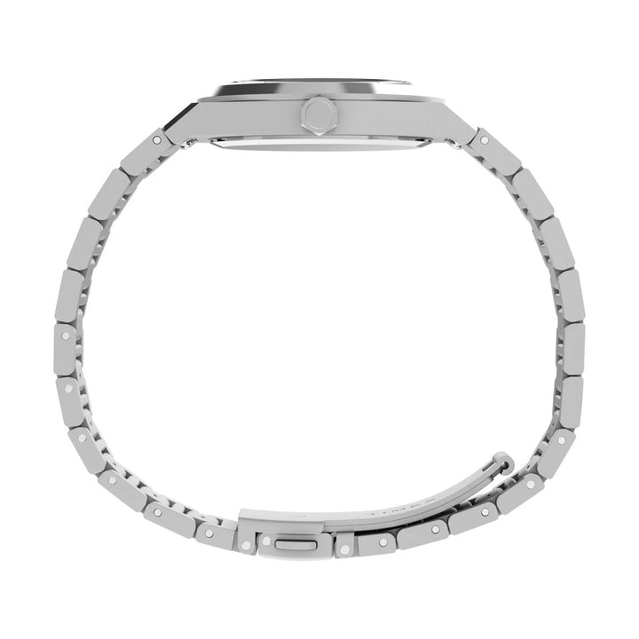 Timex Q Timex Marbella 34mm Silver Dial Steel Bracelet Women&
