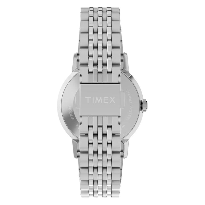 Timex Marlin 34mm Ice Blue Sunray Dial Steel Bracelet Unisex Watch TW6A03800UJ
