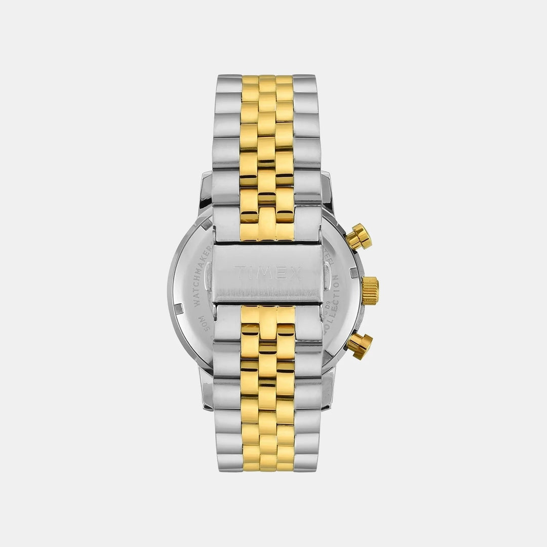 Timex Marlin Chronograph 40mm Green Dial Two-Tone Steel Bracelet Men&