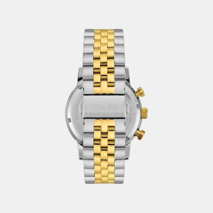 Timex Marlin Chronograph 40mm Green Dial Two-Tone Steel Bracelet Men&