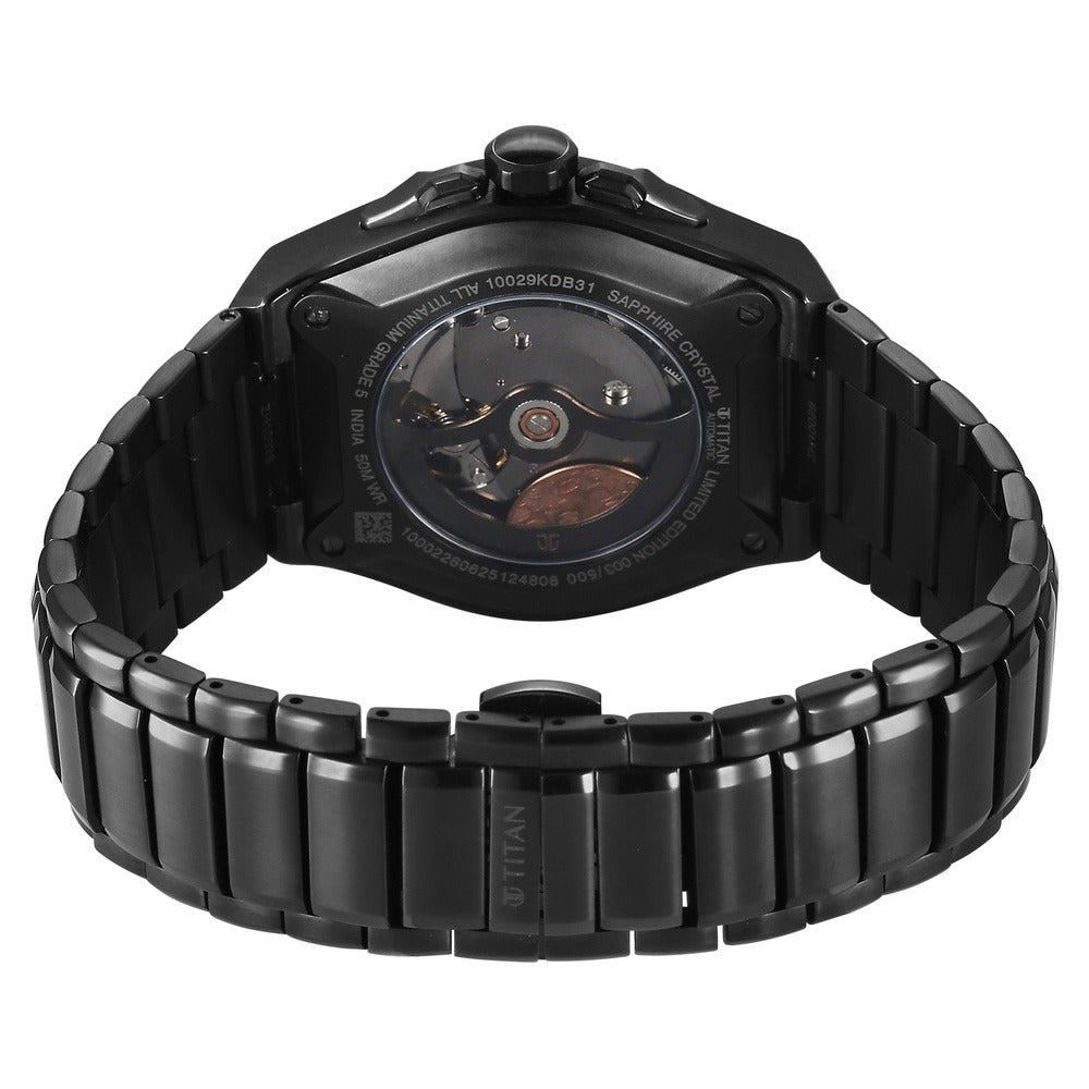 Titan Stellar Aurora Caelum Automatic 49.6mm Green Dial Sun-Moon Phase Sapphire Crystal Grade 5 Titanium Bracelet Men&