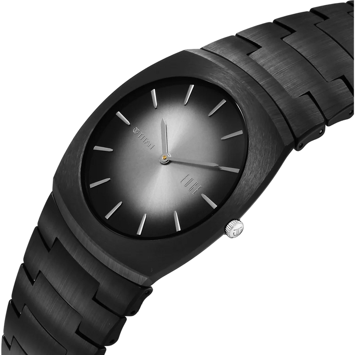 Titan Edge Fumage 39mm Black Handcrafted Dial Sapphire Crystal Ceramic Bracelet Men&