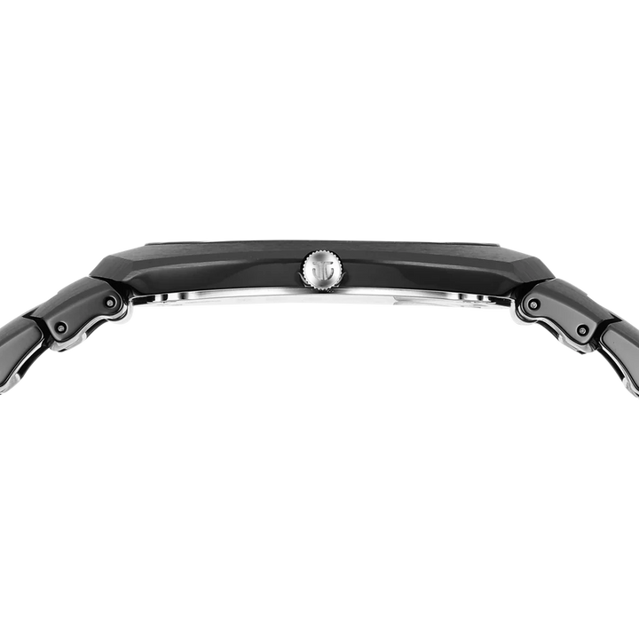 Titan Edge Fumage 39mm Black Handcrafted Dial Sapphire Crystal Ceramic Bracelet Men&