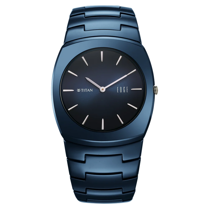 Titan Edge Fumage 39mm Blue Handcrafted Dial Sapphire Crystal Blue Ceramic Bracelet Men&